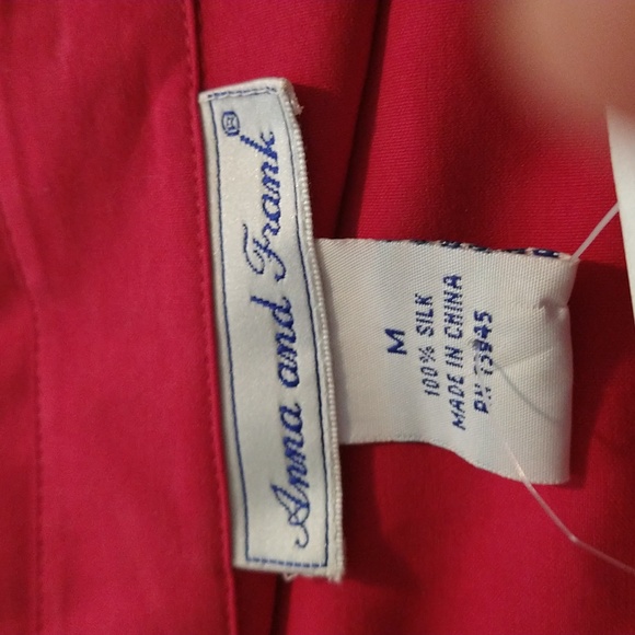 Anna&, Frank women's 100 percent silk BLOUSE and Gloria Vanderbilt JEANS - Picture 5 of 15